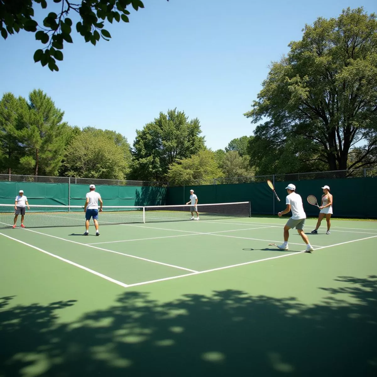 Outdoor Tennis Court