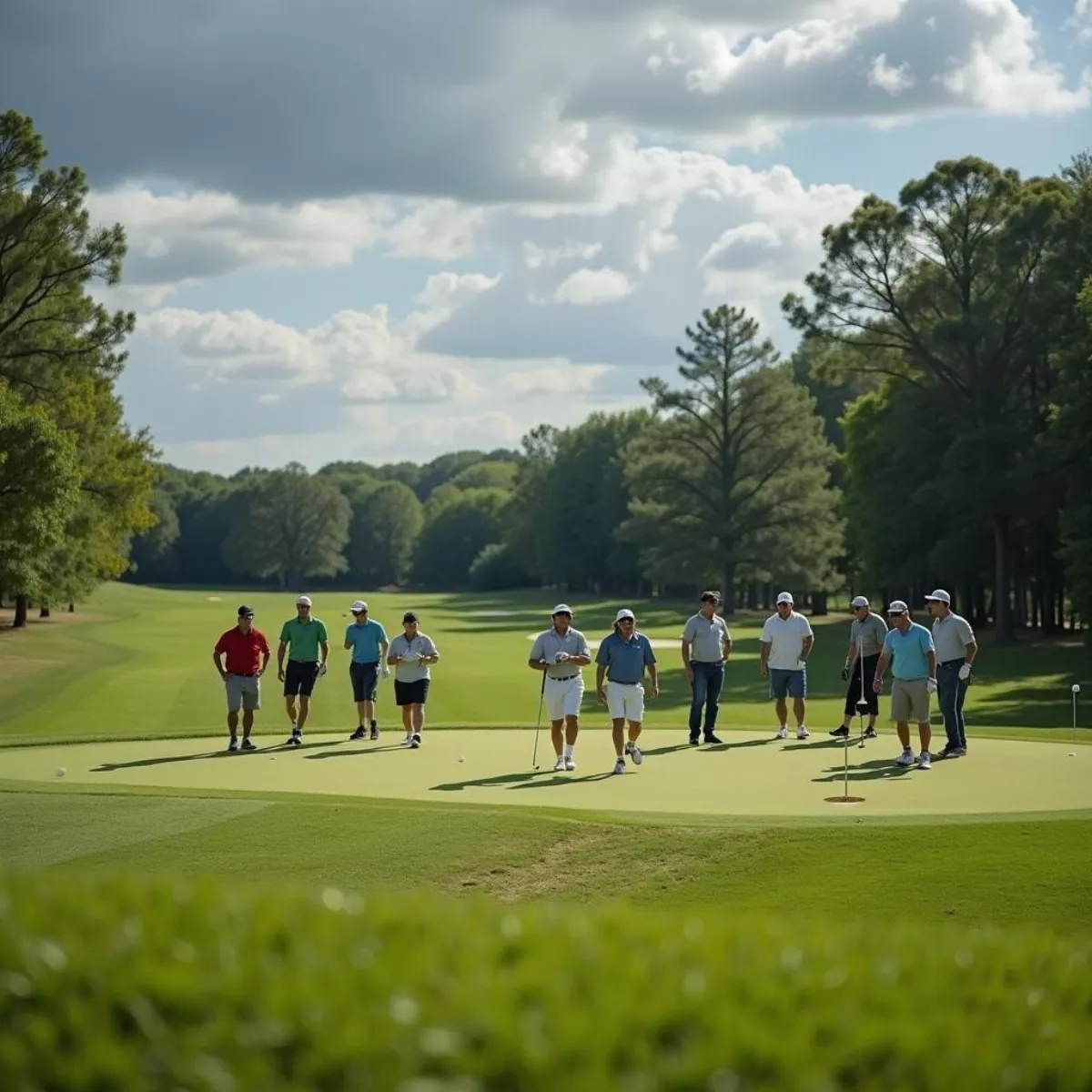 Crystal Downs Golfers On Green