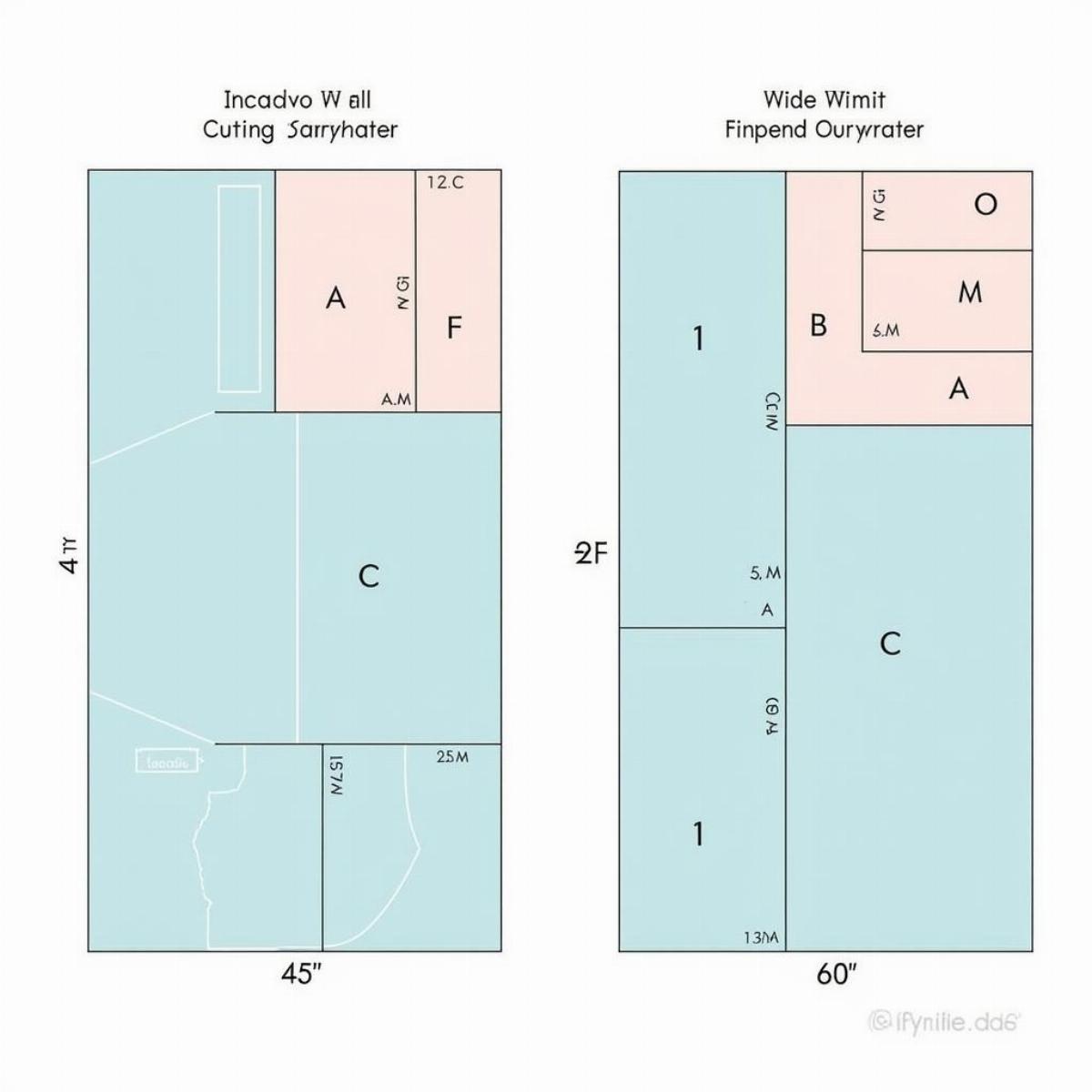 Cutting Layout Examples for Different Fabric Widths