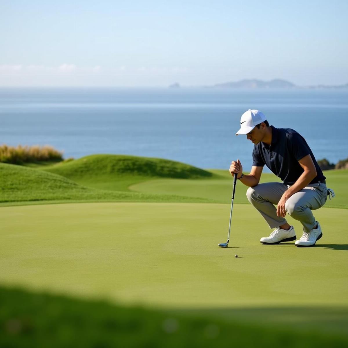 Challenging Green At Cypress Point Golf Course