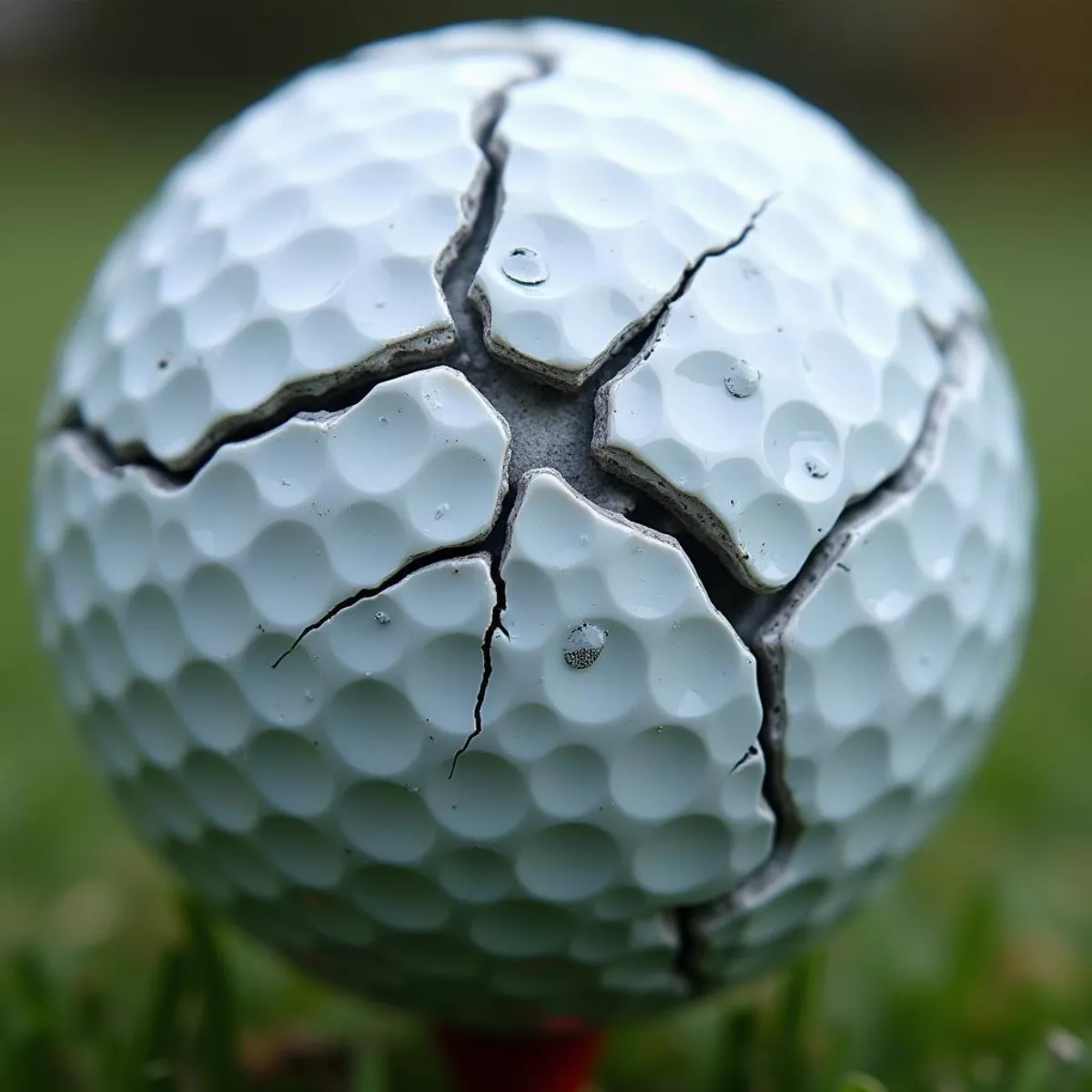 Damaged Golf Ball Water Absorption