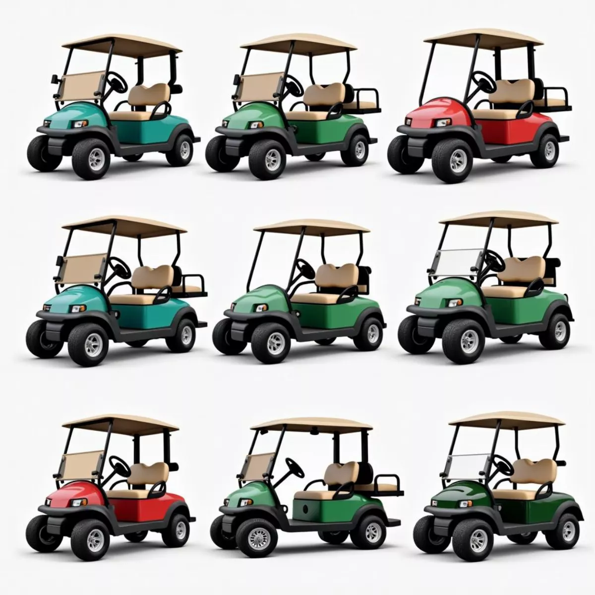 Different Golf Cart Models