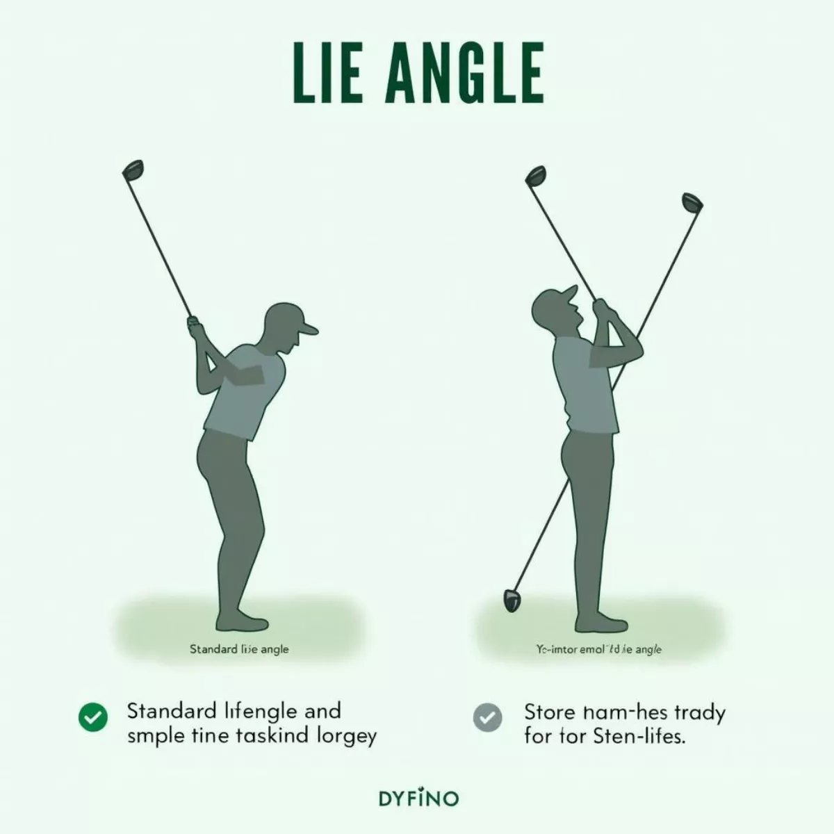 Different Golf Club Lie Angles