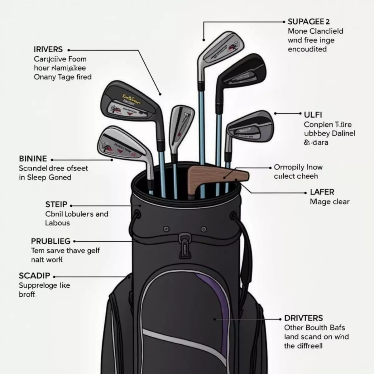 Golf Clubs In Bag