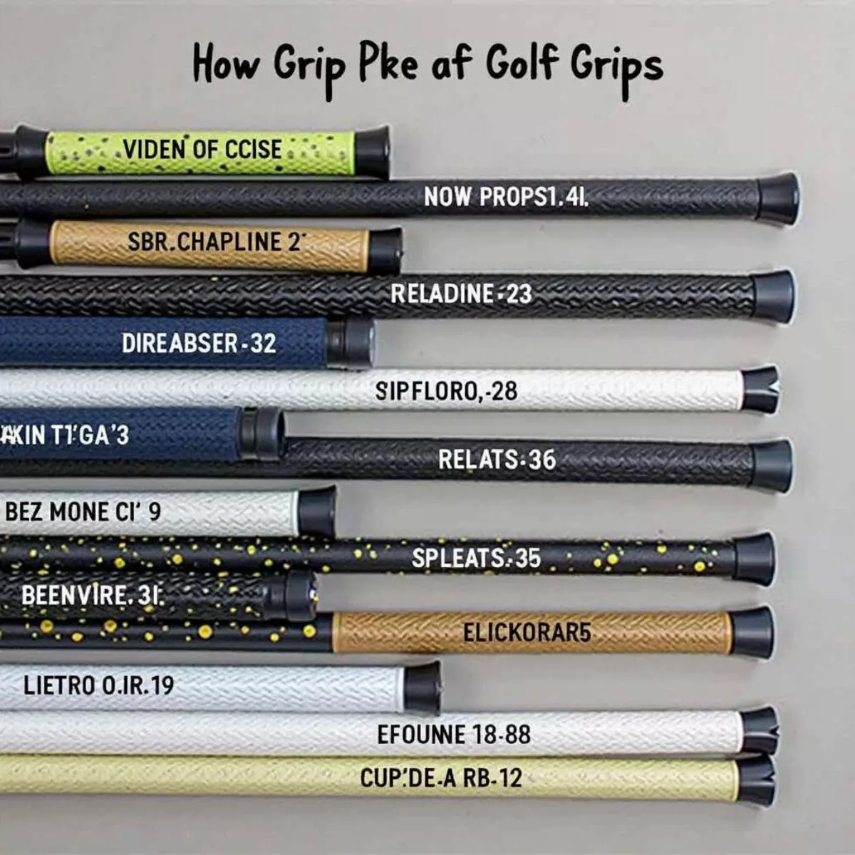 Different Golf Grips