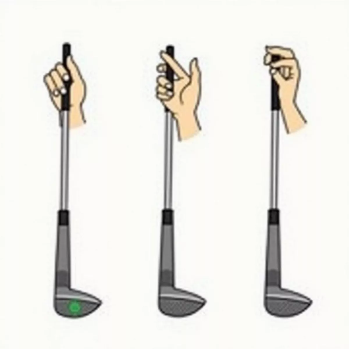 Different Golf Grips