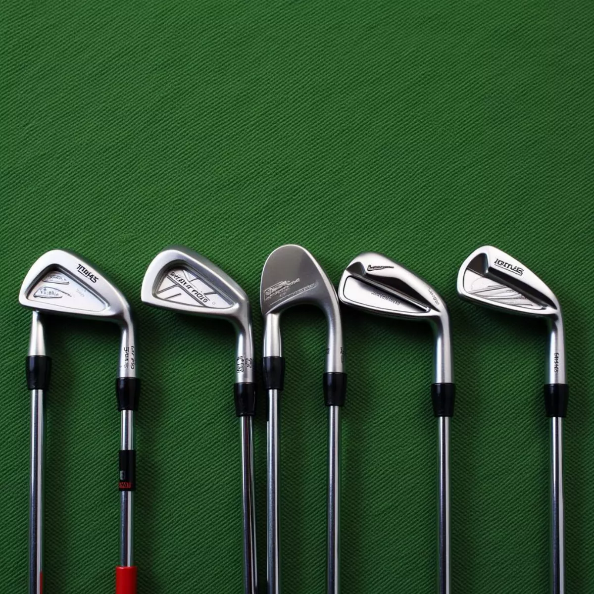 Variety Of Golf Irons