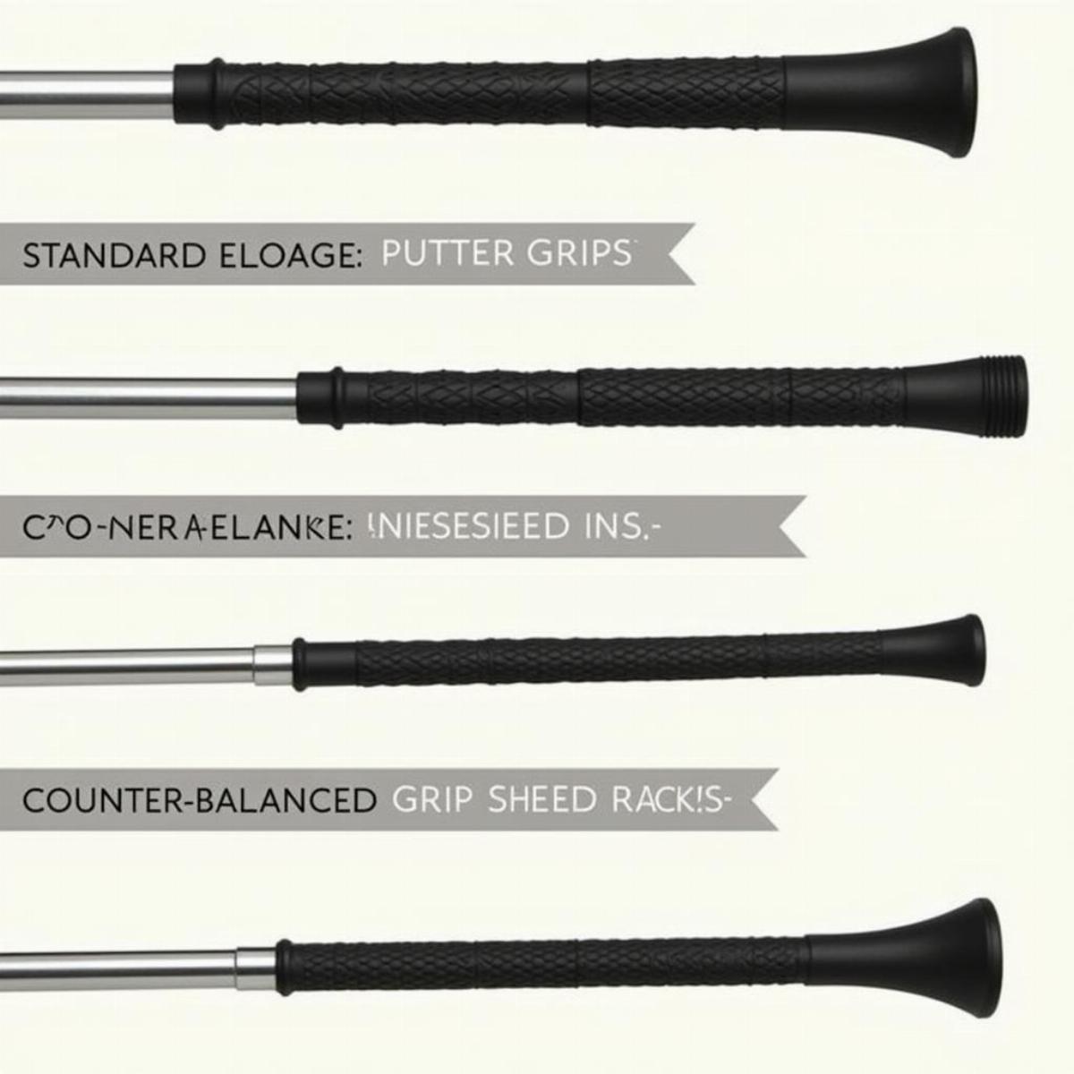 Different Golf Putter Grip Styles