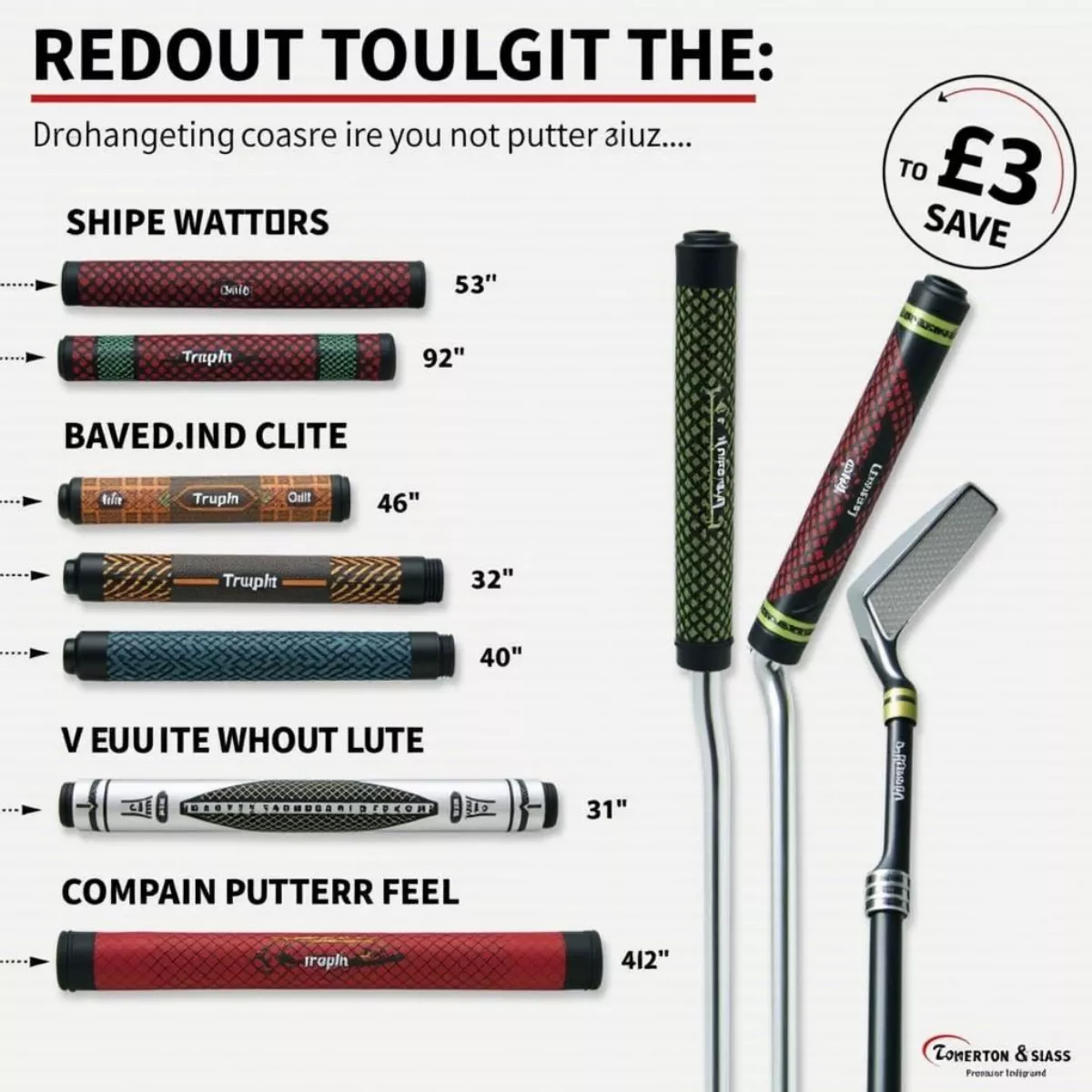 Different Grip Options For Scotty Cameron Putters