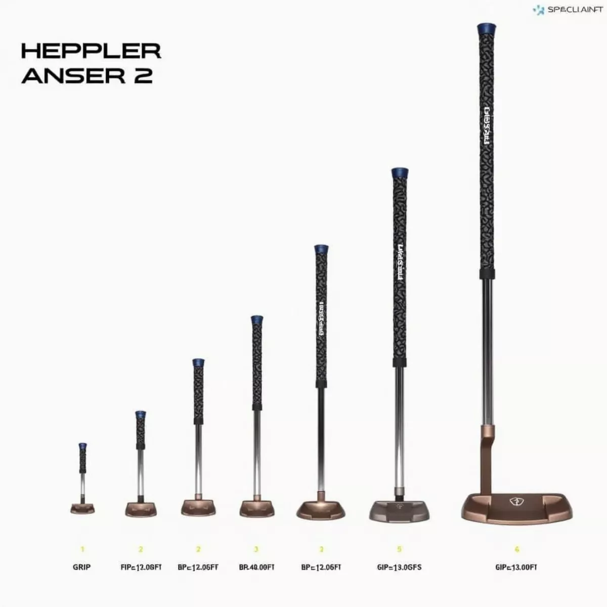 Different Ping Heppler Anser 2 Putter Configurations