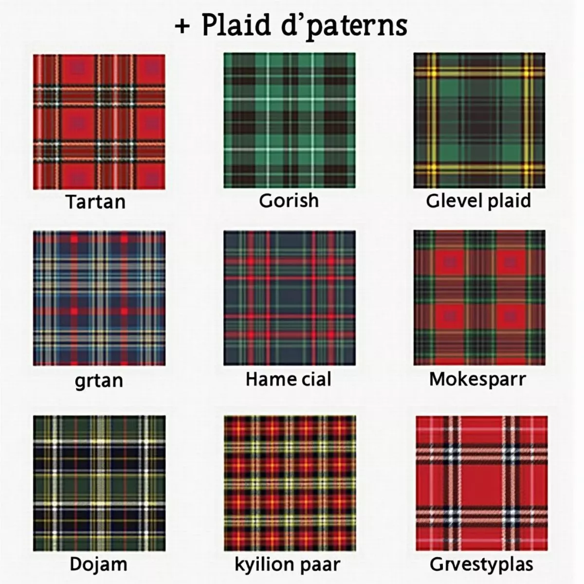 Various Plaid Patterns