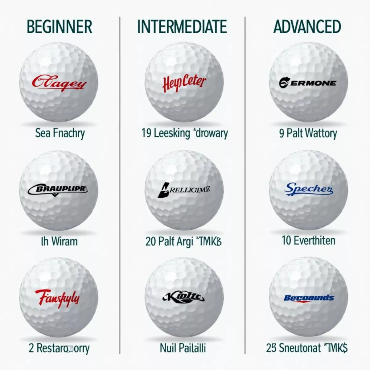 Different Types Of Golf Balls For Various Skill Levels