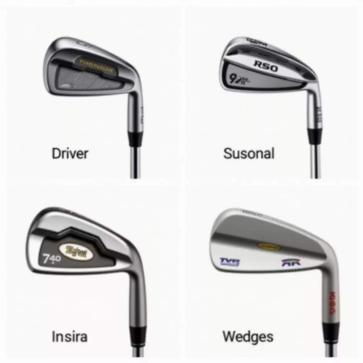 Variety of Golf Clubs