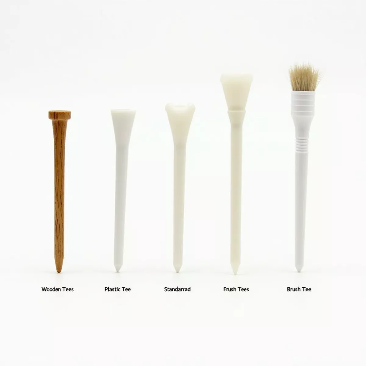 Types Of Golf Tees - Wood, Plastic, Brush