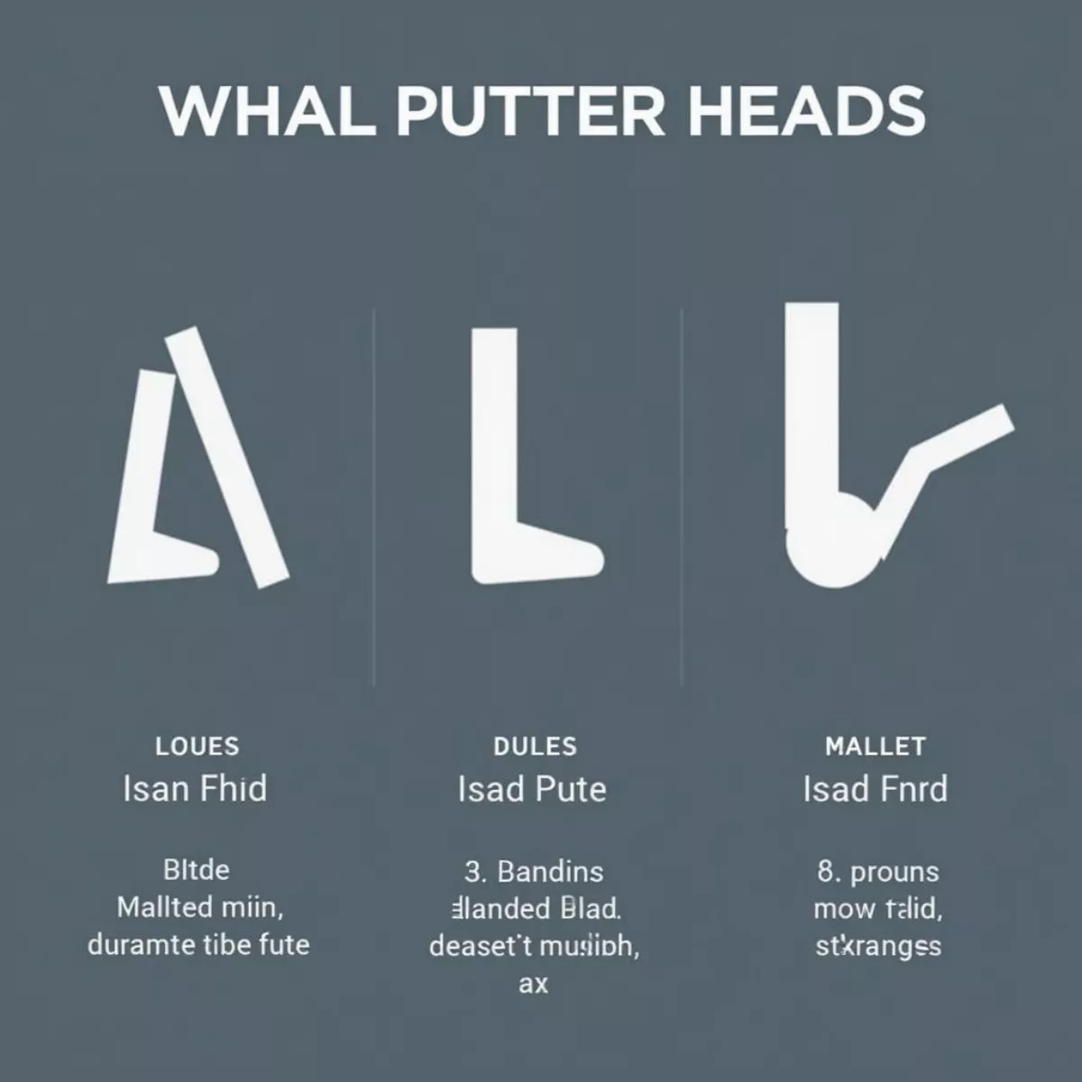 Various Putter Types