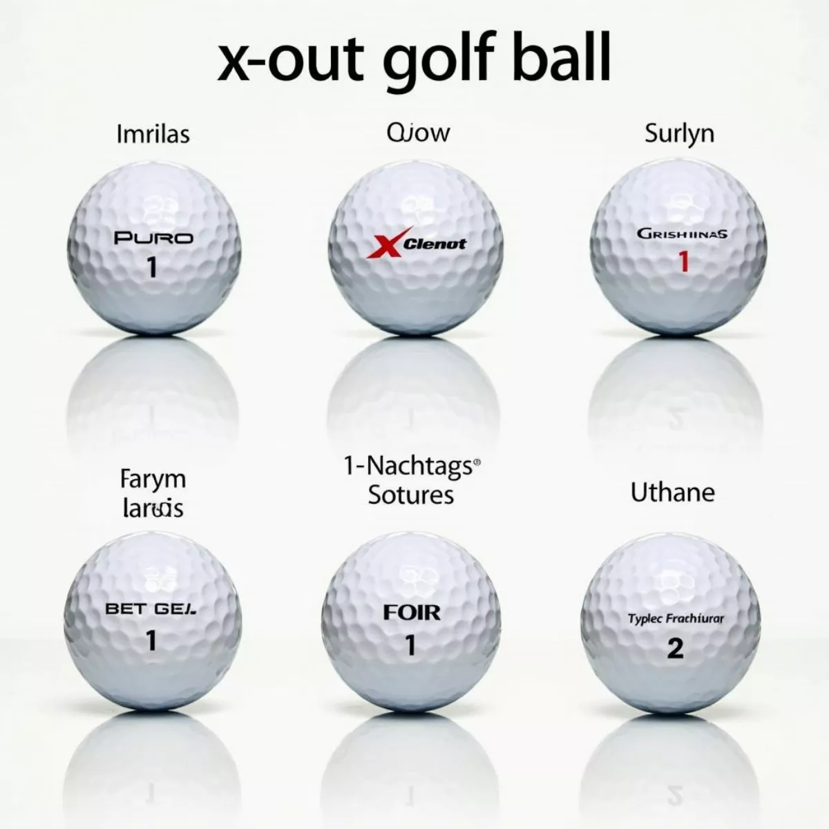 Variety Of X-Out Golf Balls Available