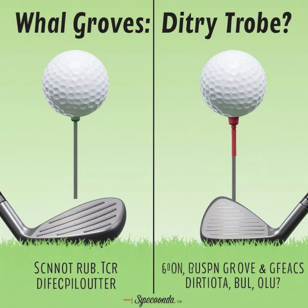 Dirty Golf Club Grooves Affecting Performance