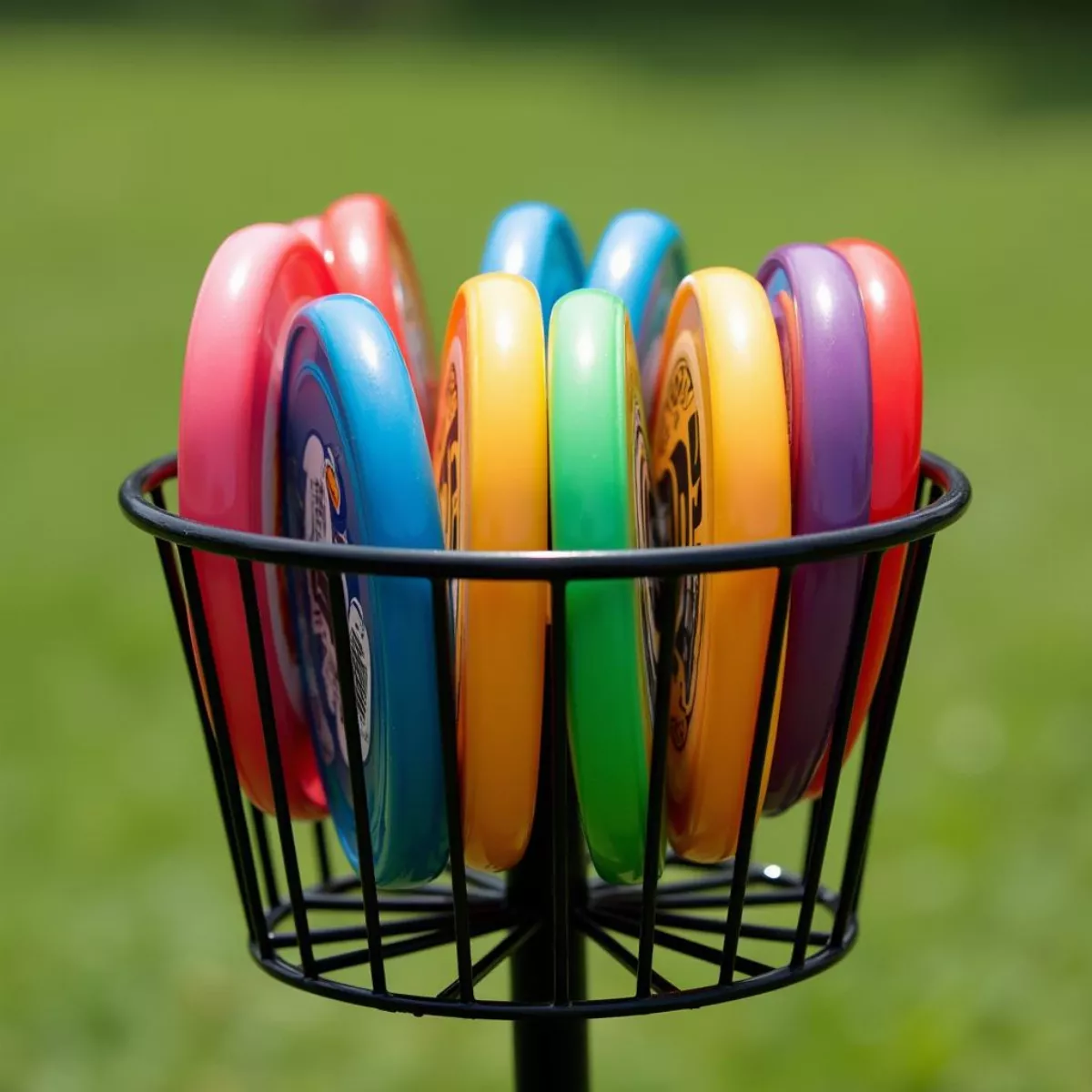 Disc Golf Discs In Basket