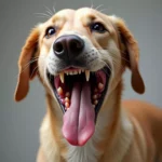 Dog with dental issues
