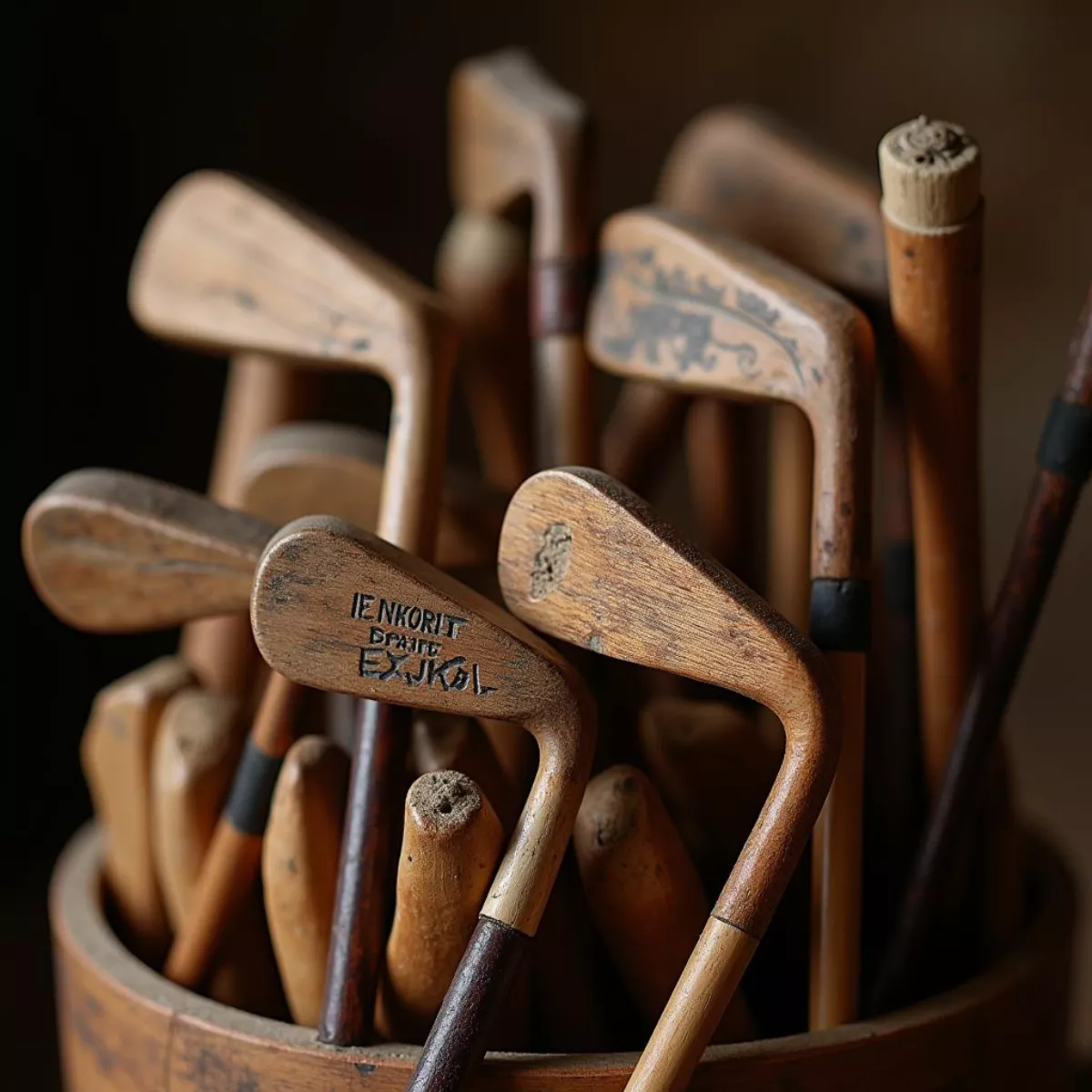 Early Golf Clubs Made Of Wood