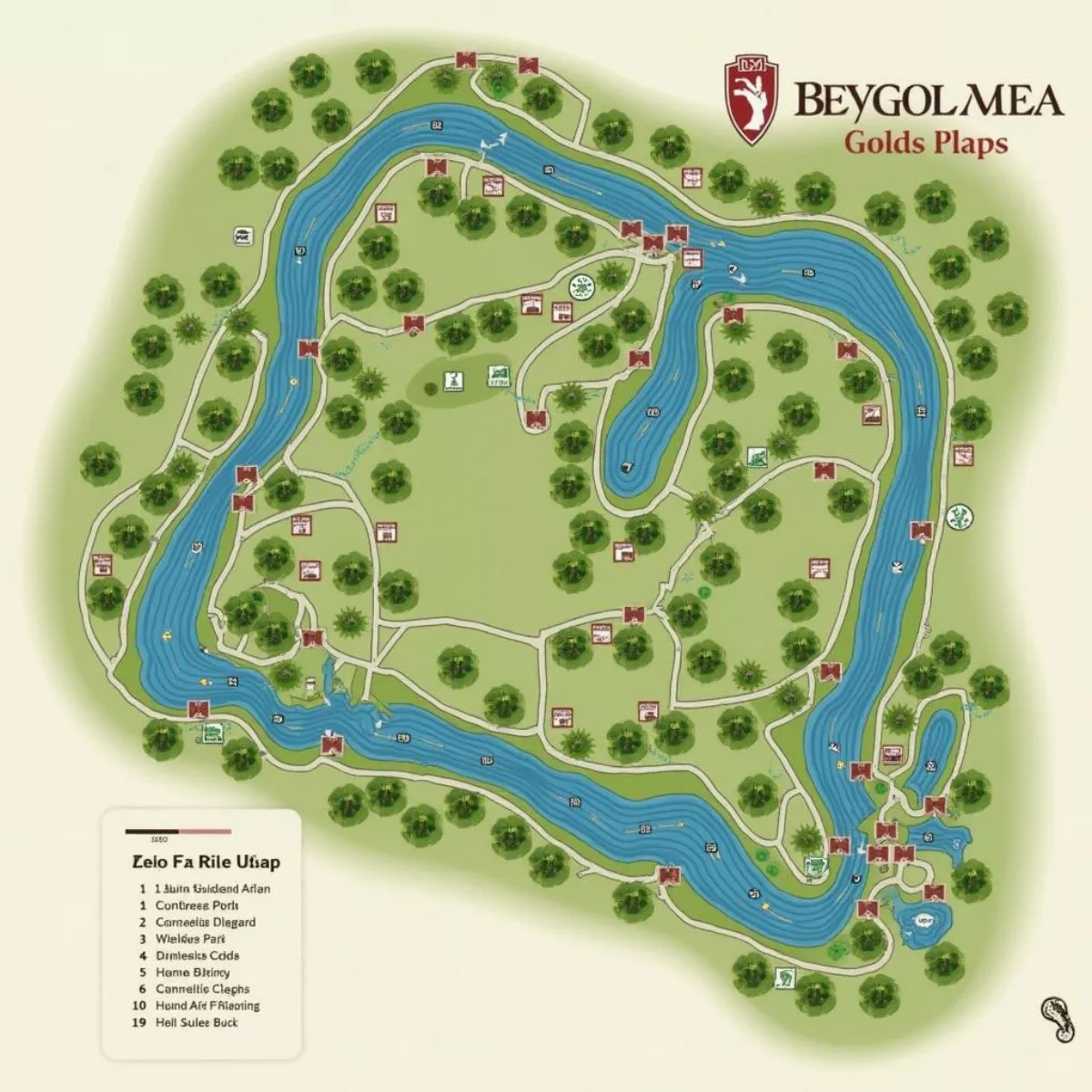 Echo Mesa Golf Course Layout