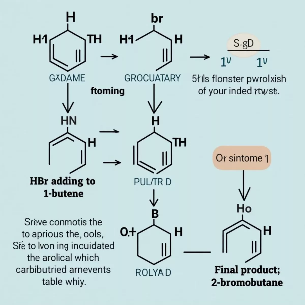 Electrophilic Addition Mechanism Of Hbr To Butene