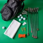 Essential Golf Equipment Flatlay