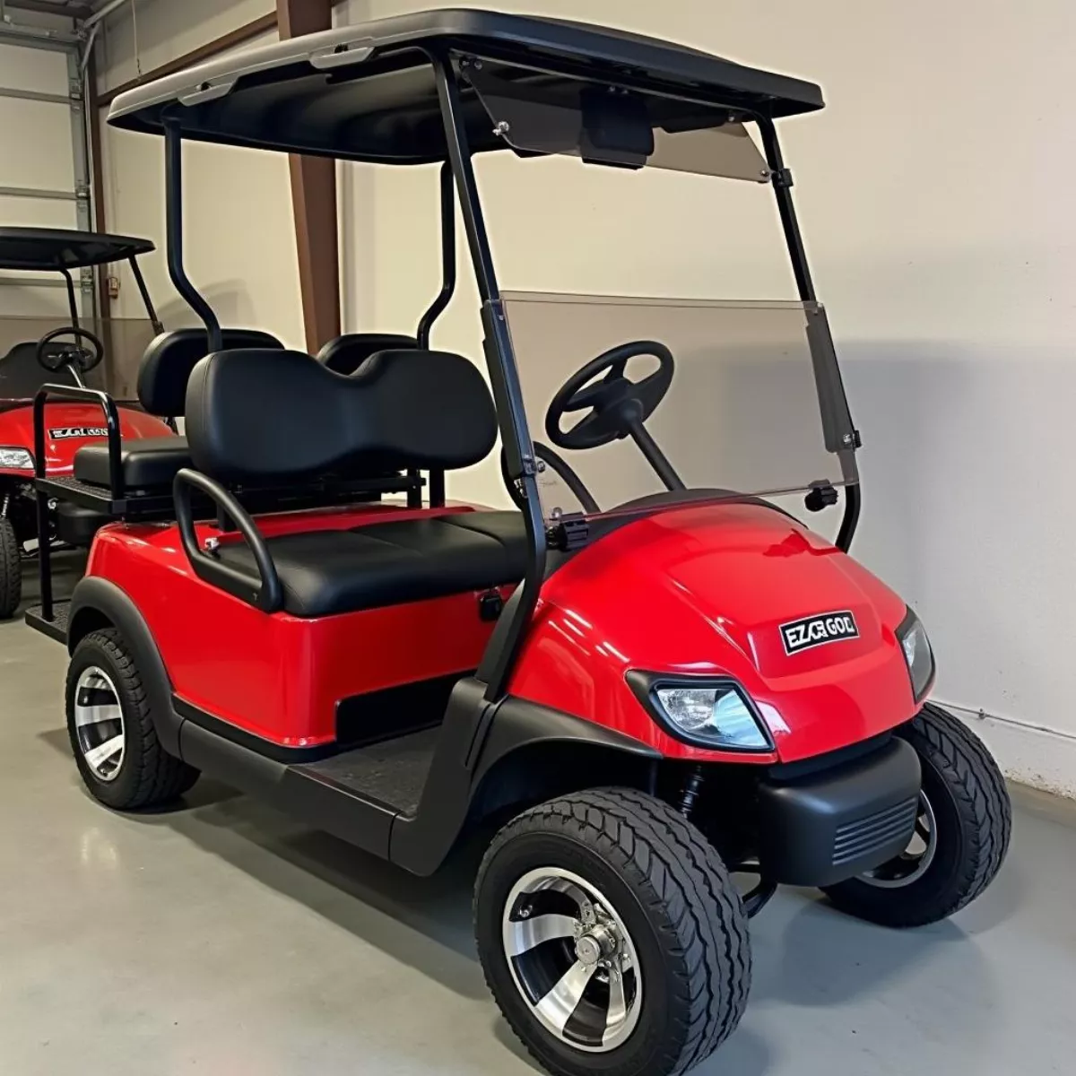 Ez Go Liberty Golf Cart Parked In Garage