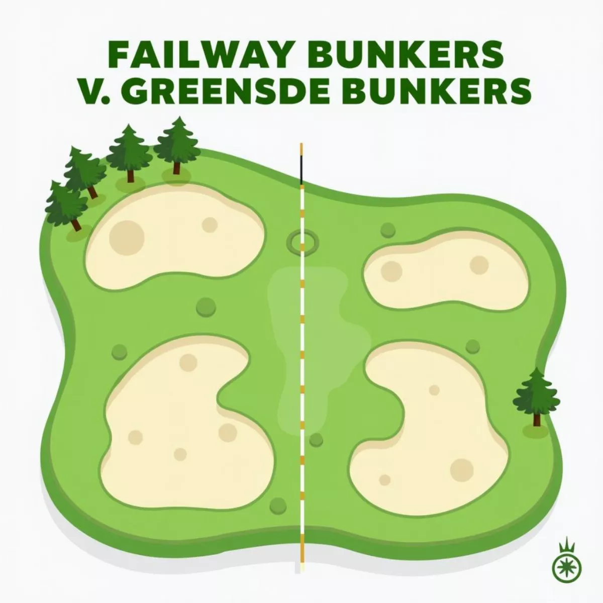 Types of bunkers in Golf