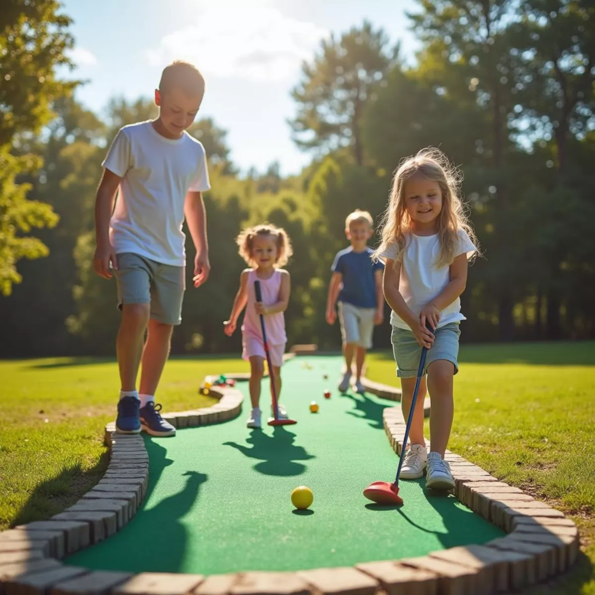 Family Mini Golf Outing