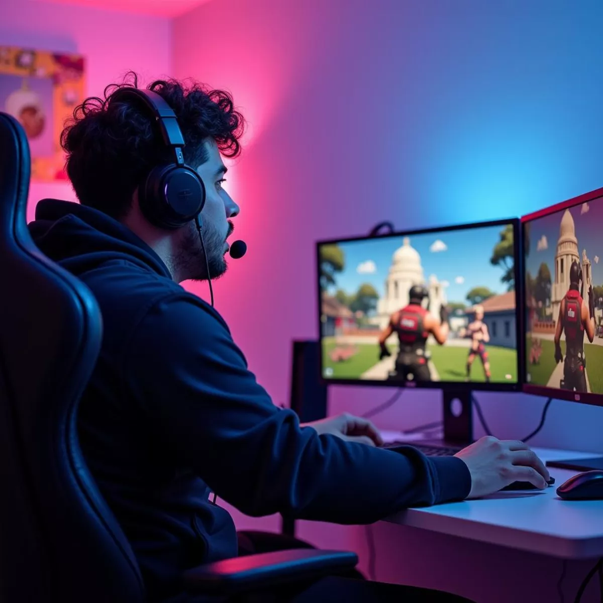 Fat Perez Playing Fortnite