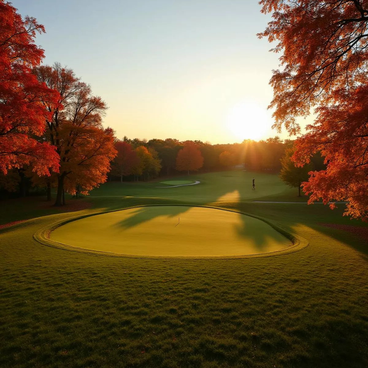 Flatbush Golf Course In Autumn