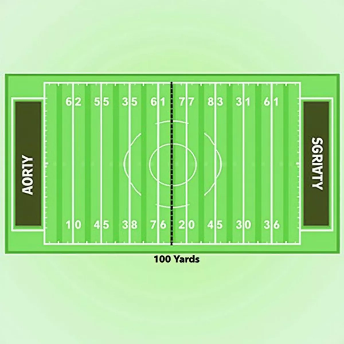 Football Field Dimensions With Yard Markings