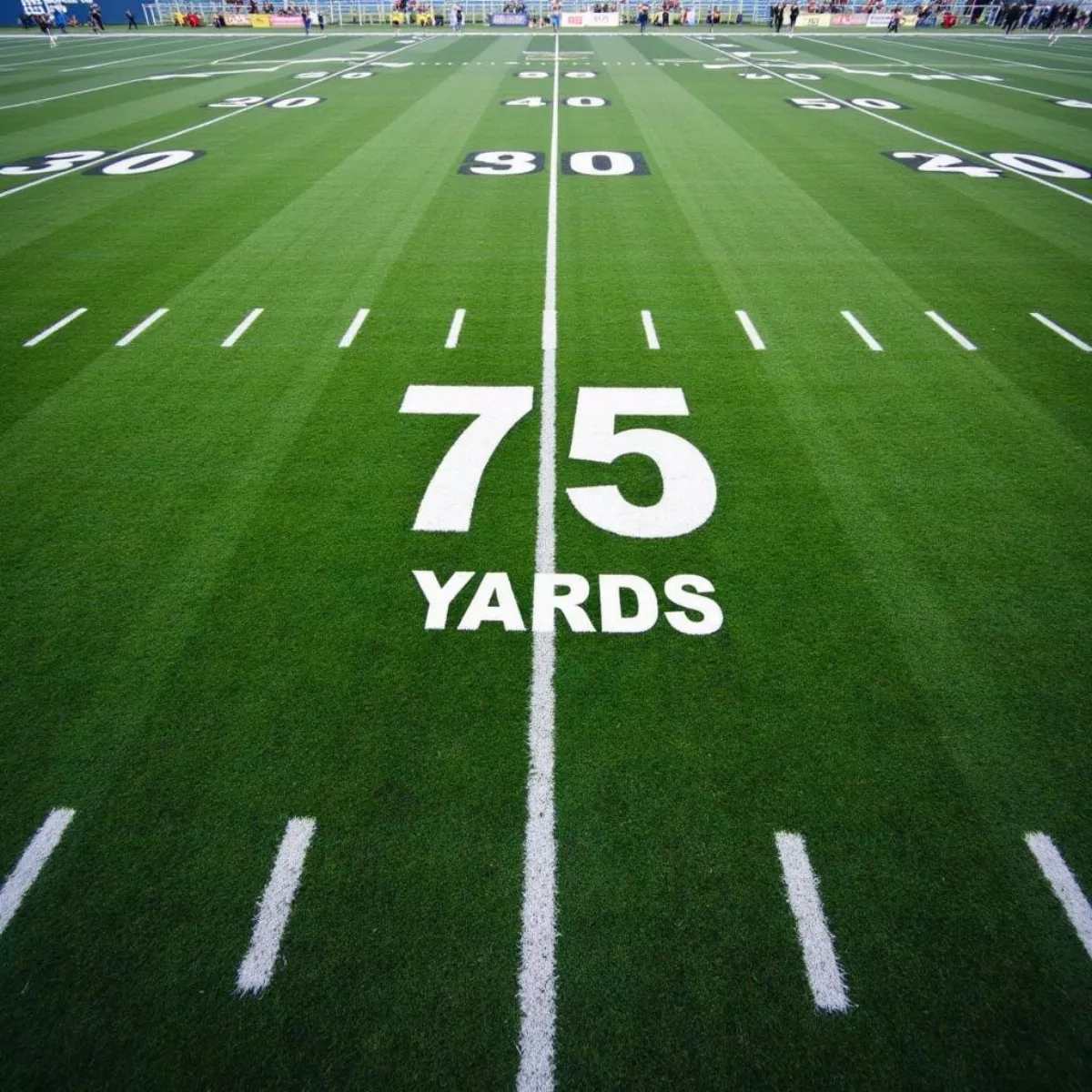 Football Field With Yard Lines