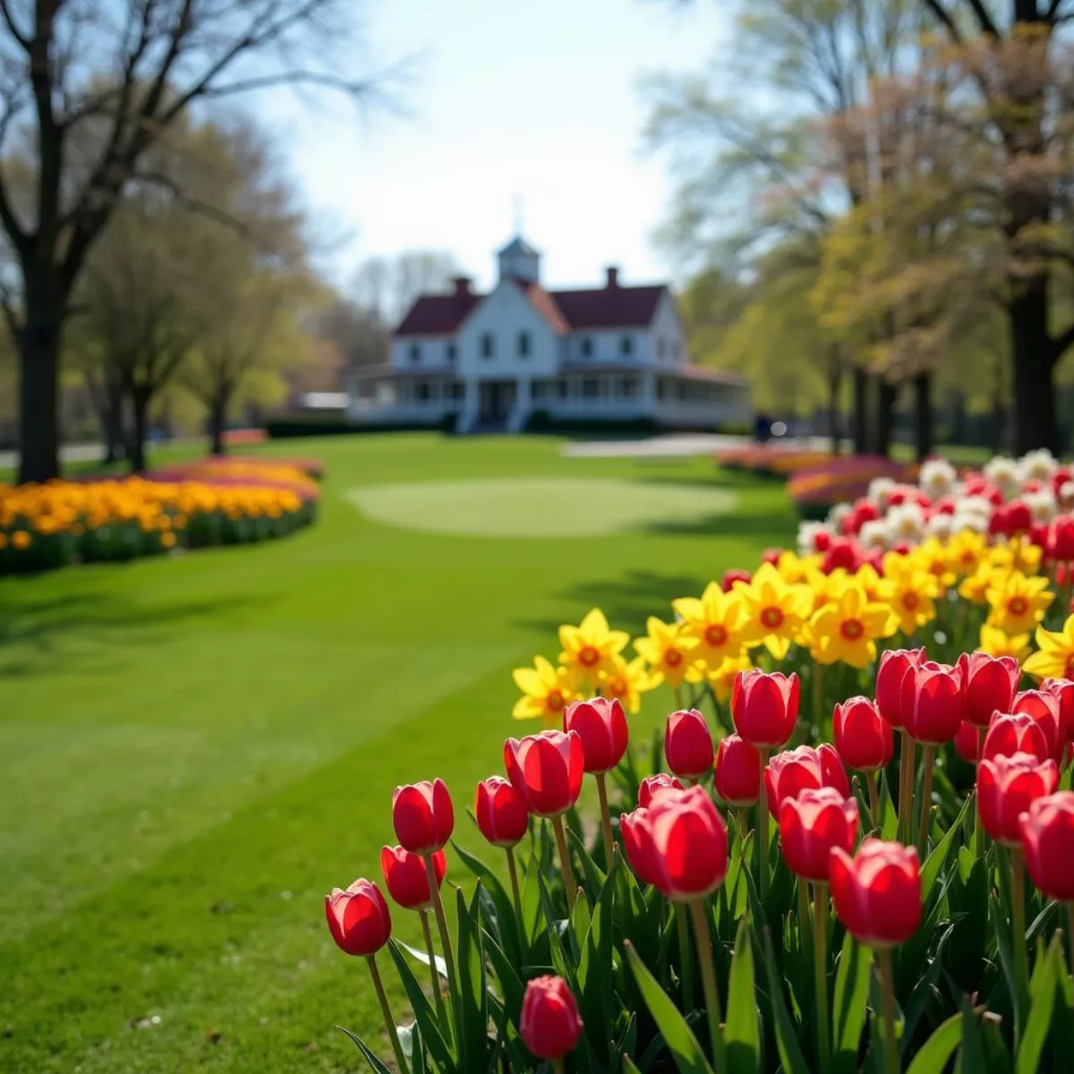 Frank House Golf Course Spring Flowers