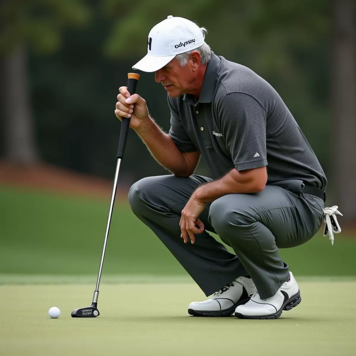 Fred Couples Putting Stance