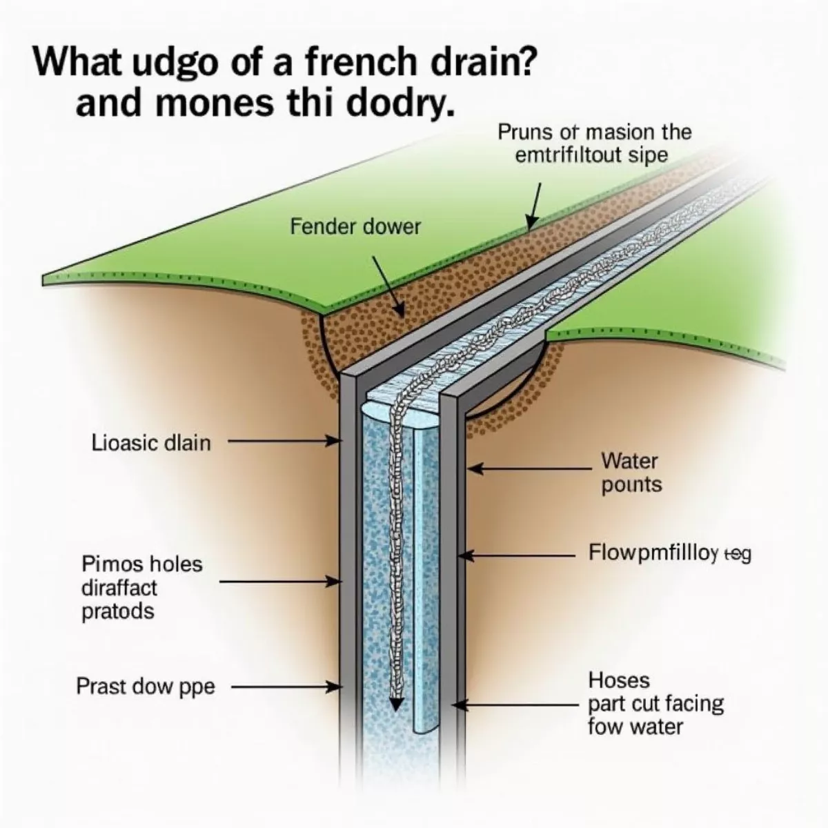 French Drain Cross Section