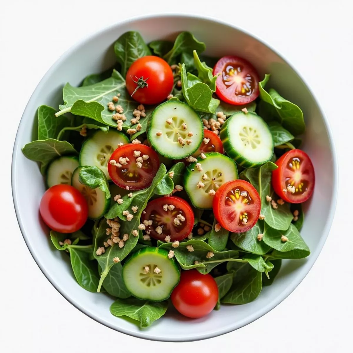 Fresh Garden Salad In Bowl