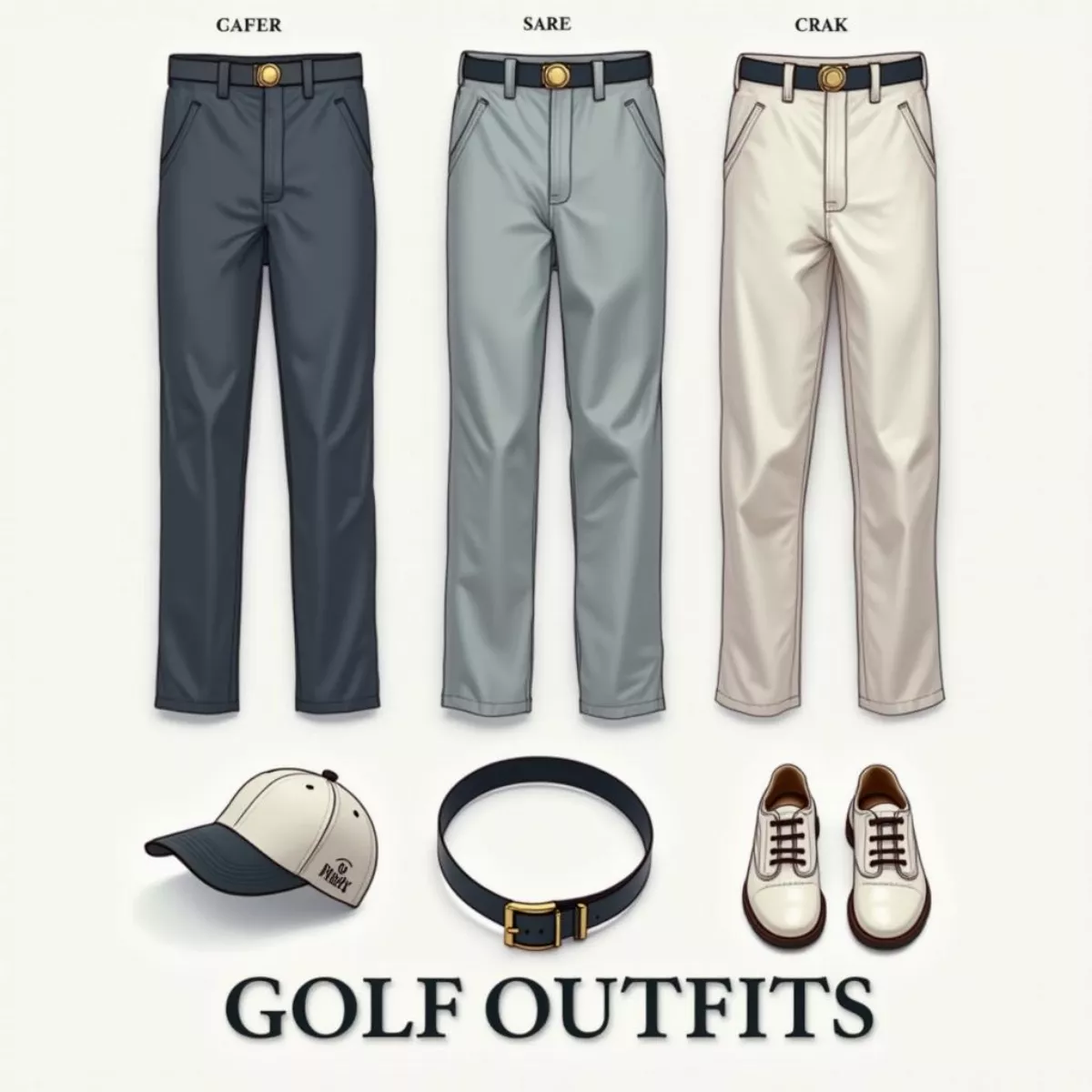 Golf Outfit With Accessories