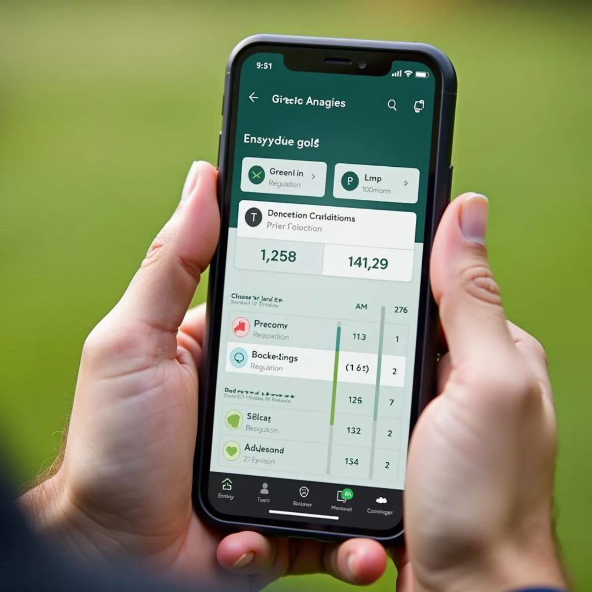 Golf App Tracking Performance