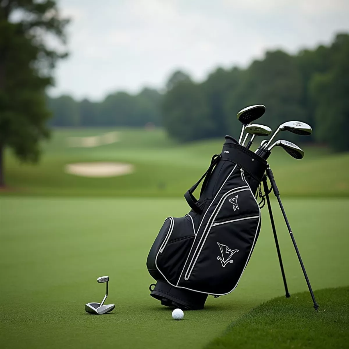 Golf Bag And Equipment At Valhalla