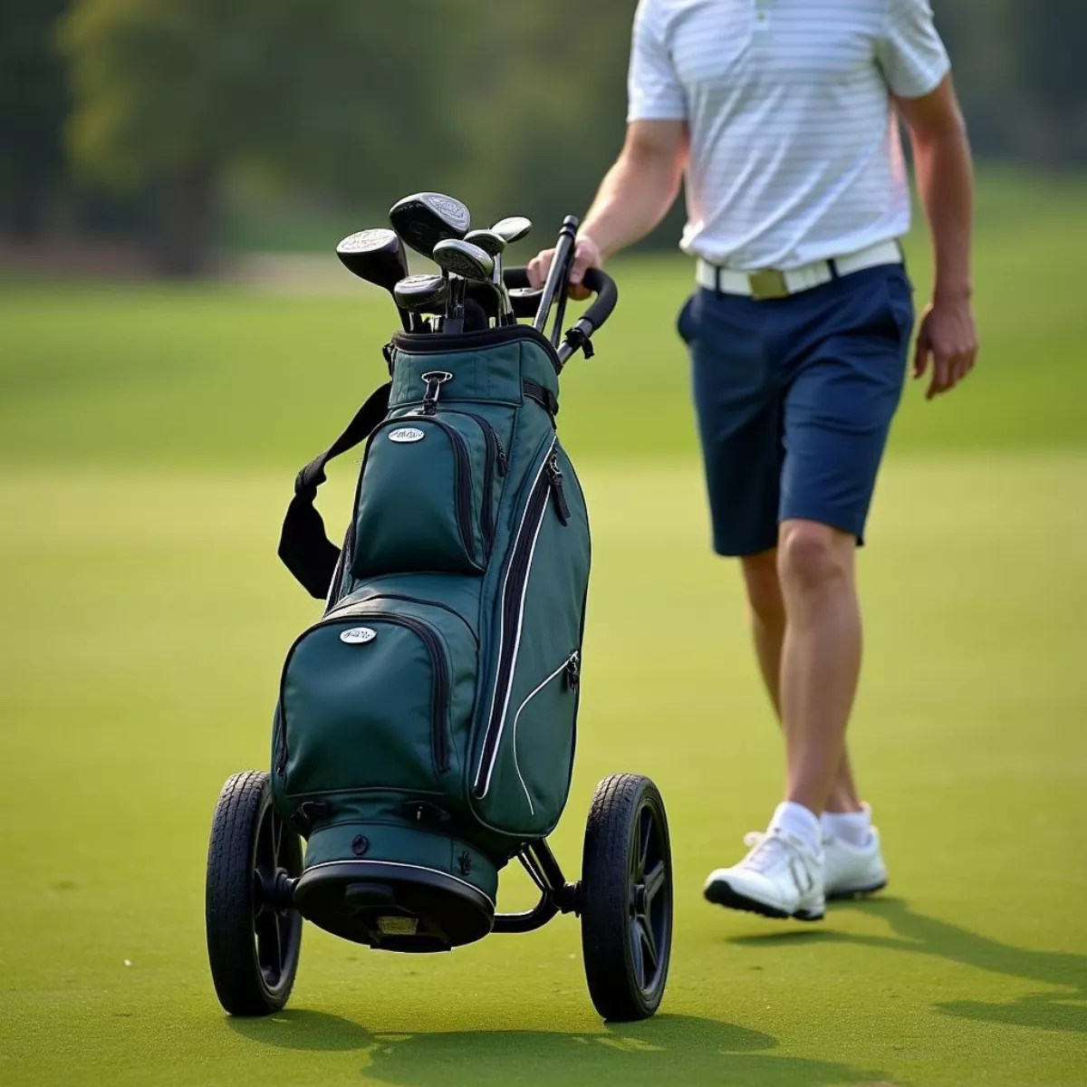 Golf Bag On Course