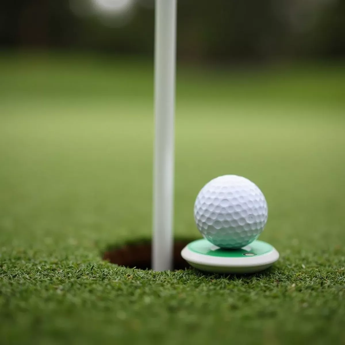 Golf Ball And Marker Close Up