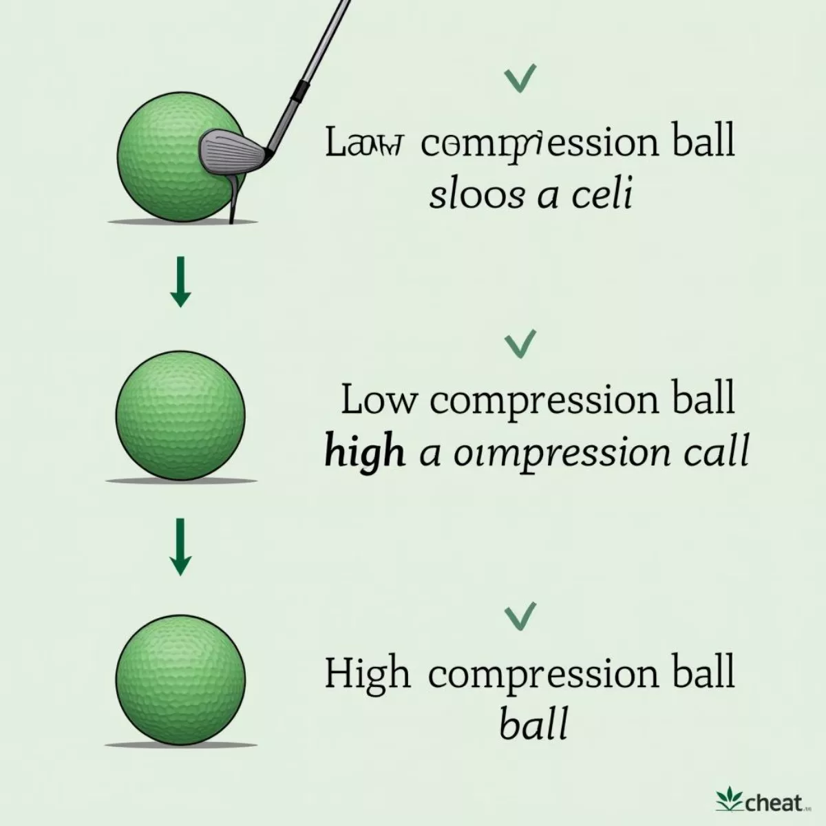 Golf Ball Compression Illustration