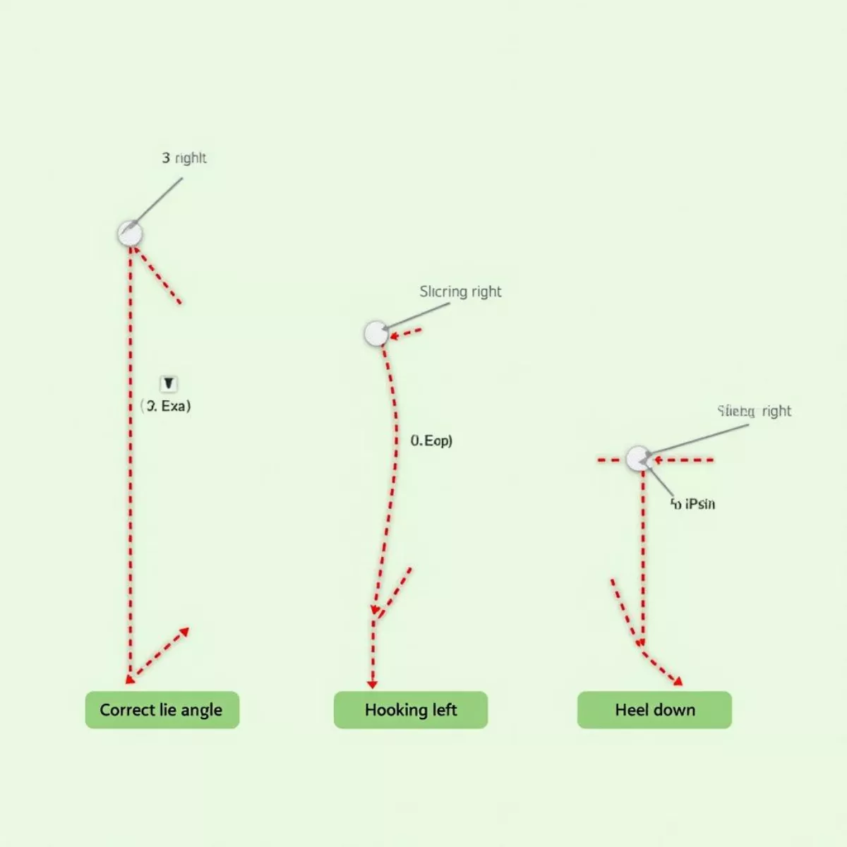 Golf Ball Flight Paths Based On Lie Angle