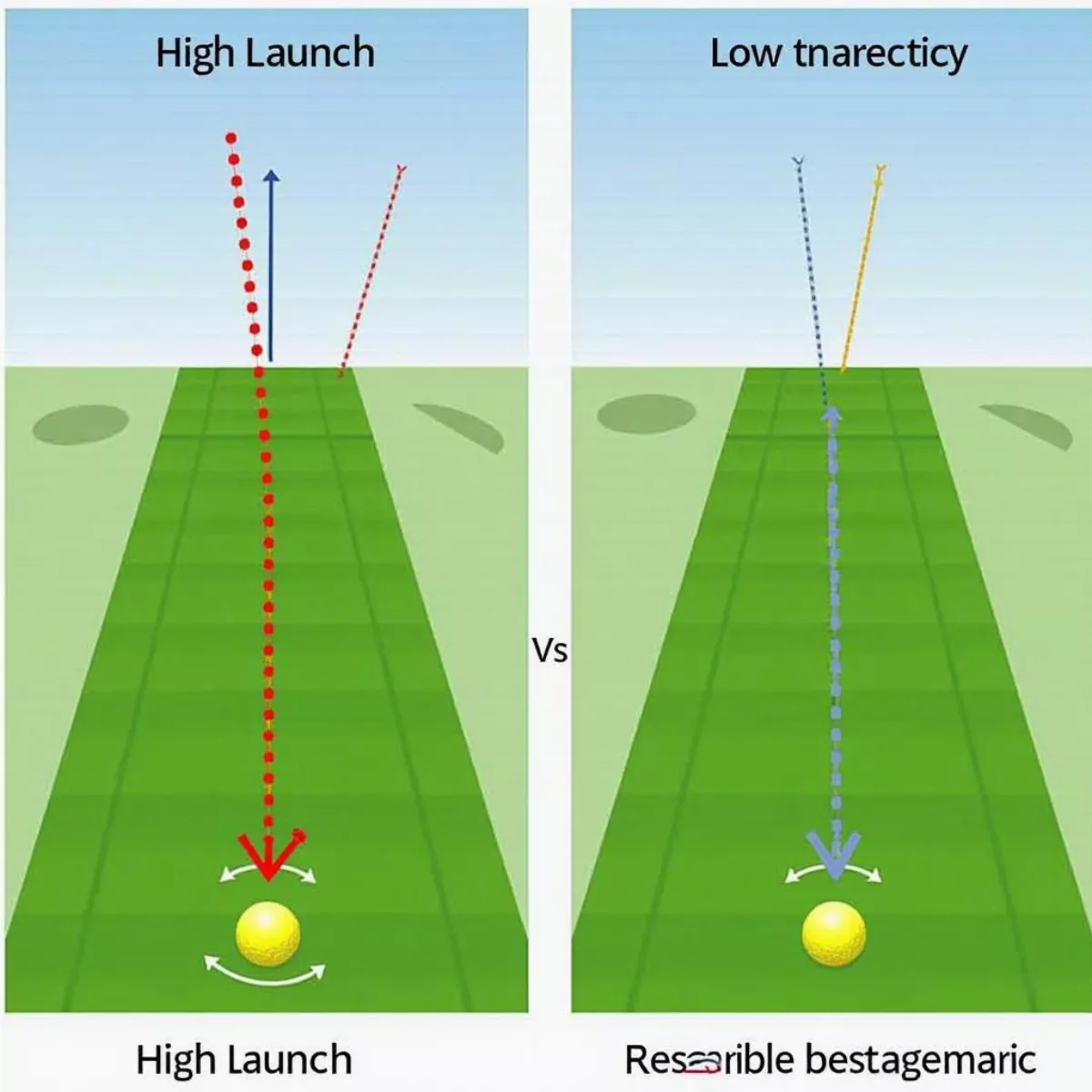 Golf Ball Flight Trajectory Comparison