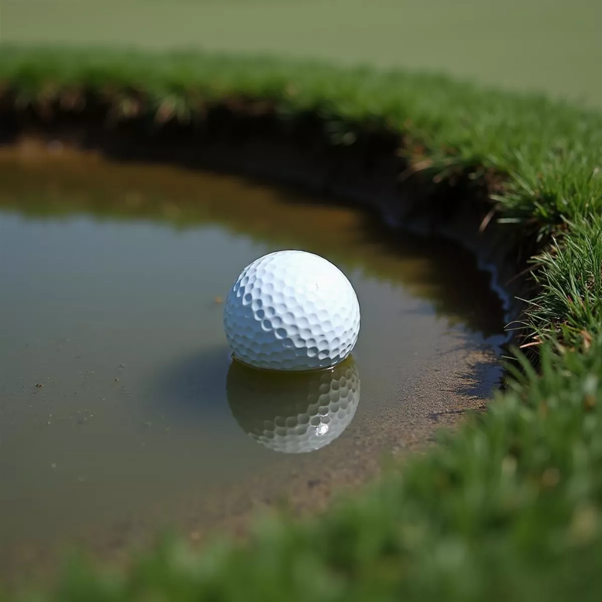 Golf Ball in Hazard