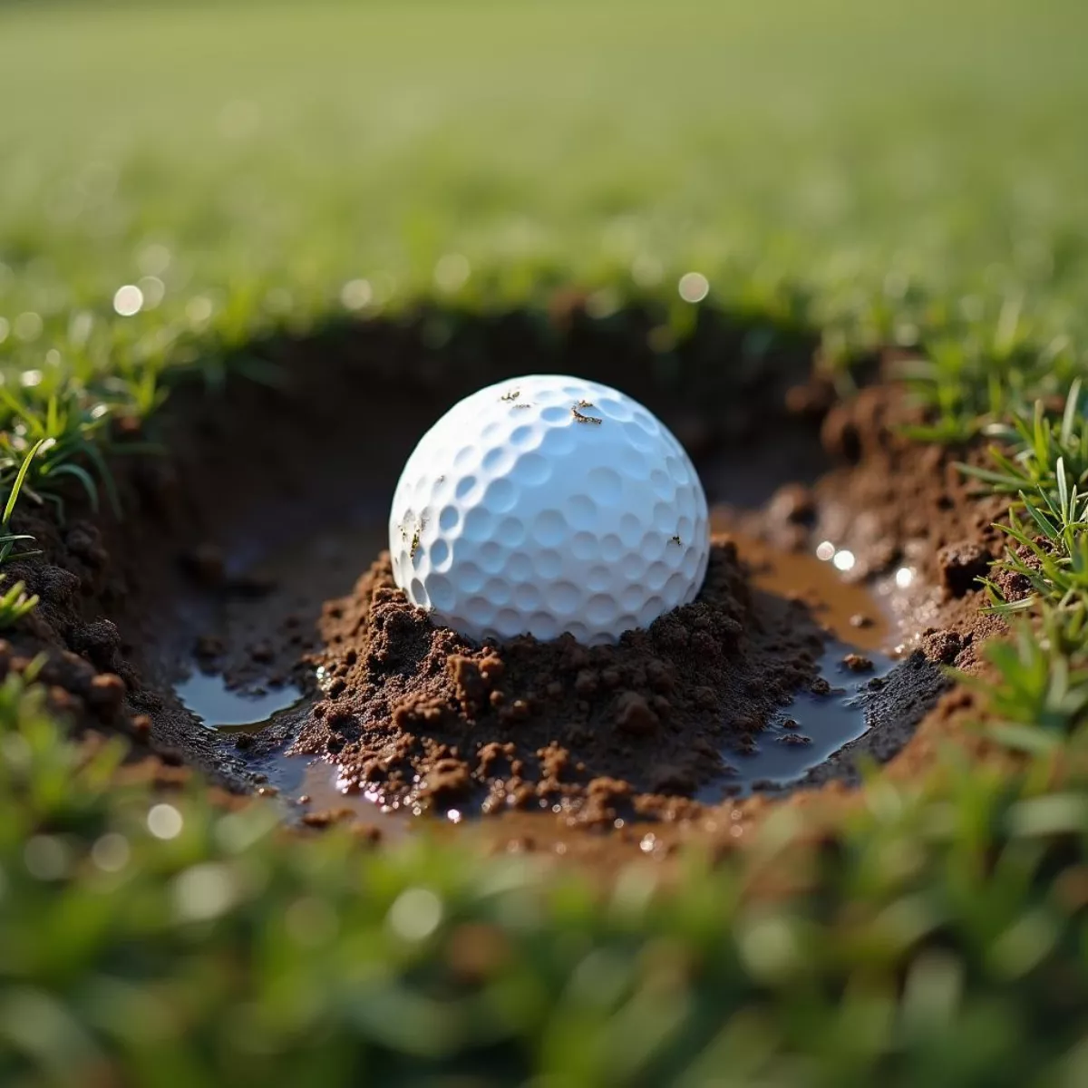 Golf Ball In Mud