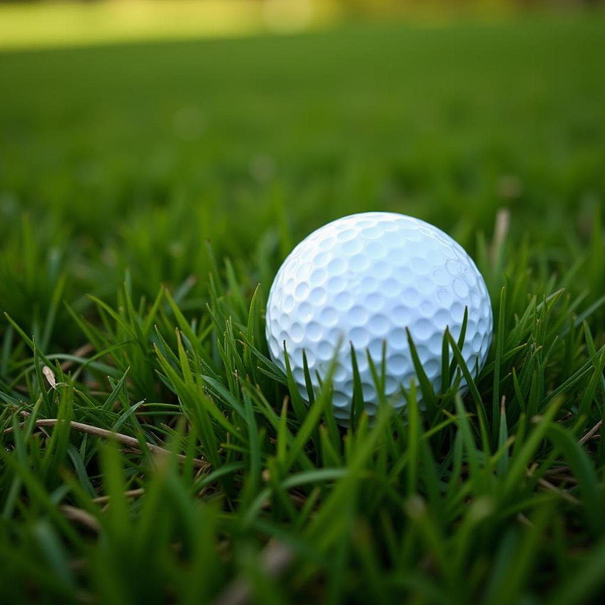 Golf Ball In Thick Fescue