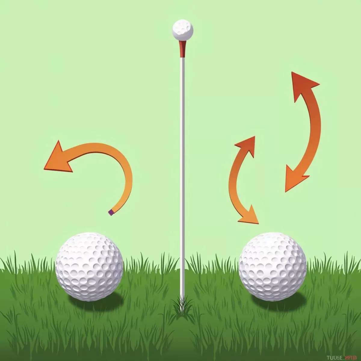 Golf Ball Lie And Wind Influence